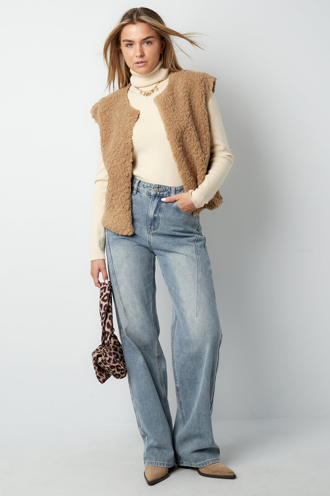 Damen Winter Teddybär Flauschig Pelz Weste Jacke in verschiedenen Farben