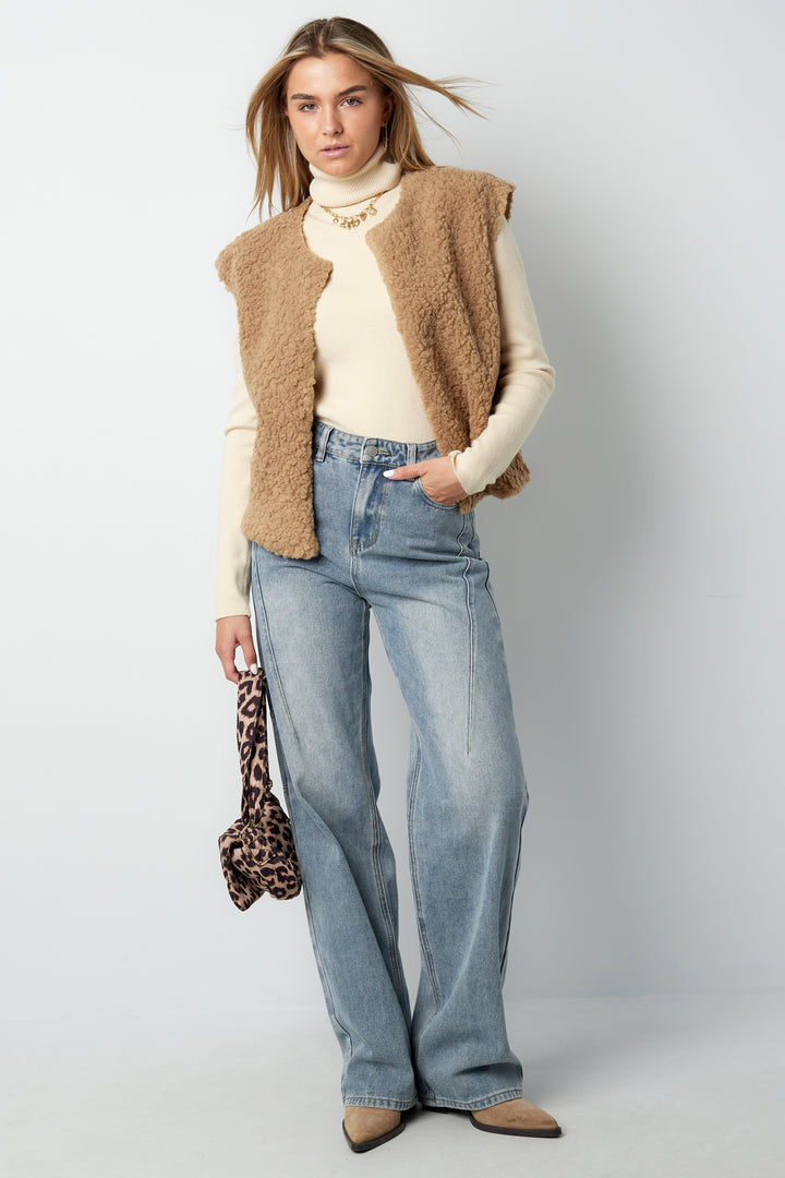 Damen Winter Teddybär Flauschig Pelz Weste Jacke in verschiedenen Farben