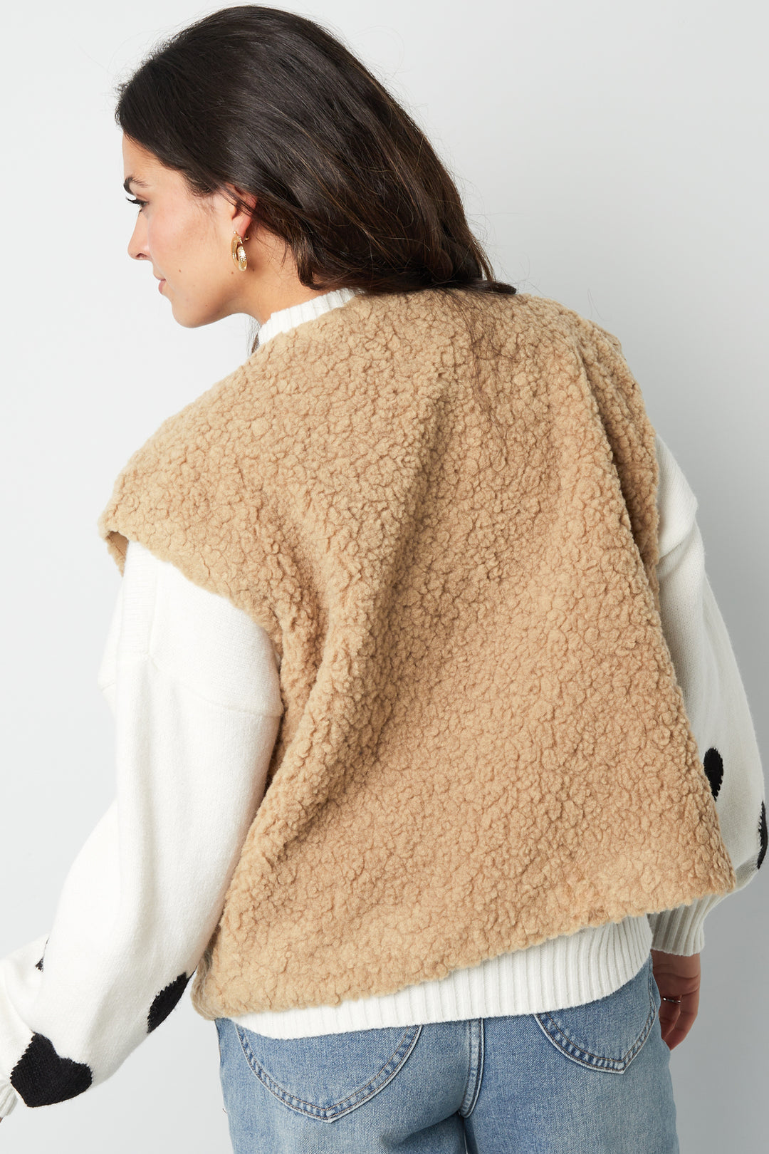 Damen Winter Teddybär Flauschig Pelz Weste Jacke in verschiedenen Farben