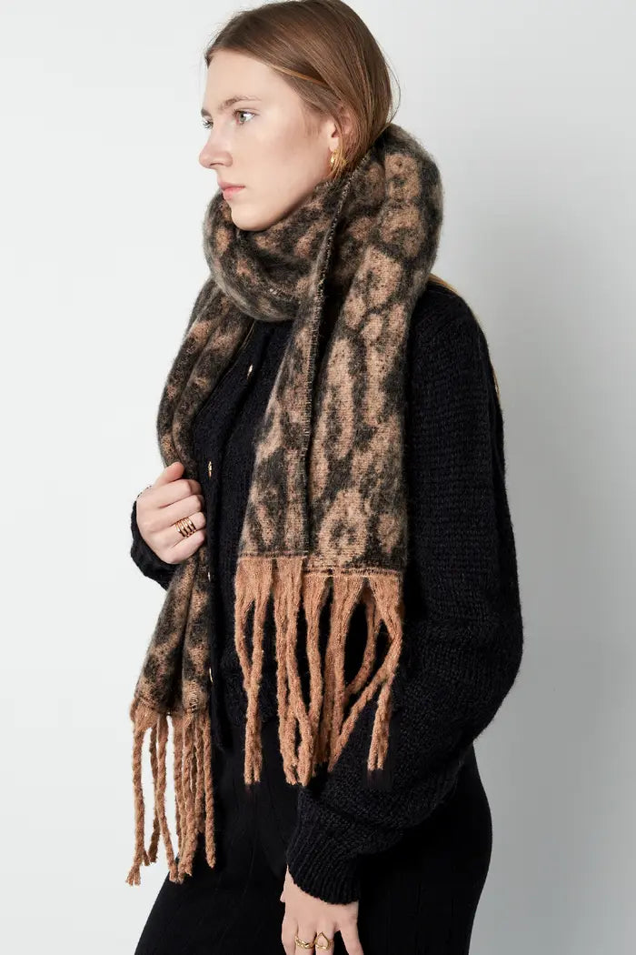 Damen Schal "Leopardenmuster" flauschiger Winter Schal verschiedene Farben