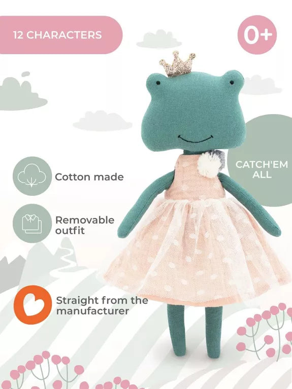 Plüsch und Stofftier "FIONA DER FROSCH" 30 cm + 0 Jahre