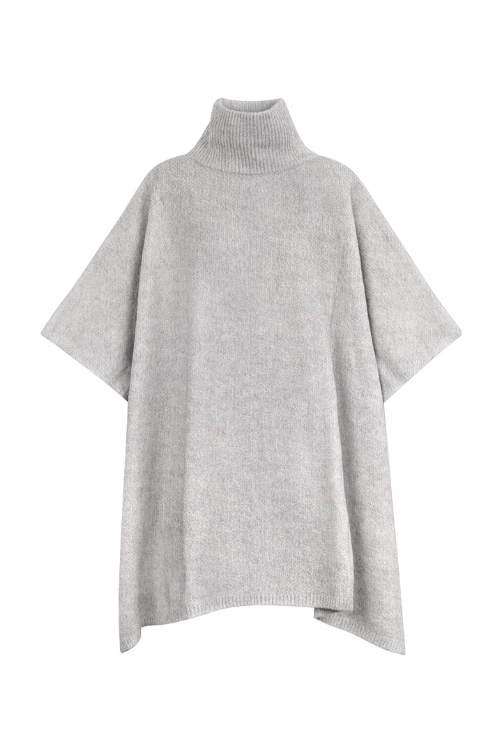 Damen Winter Warm Poncho Pullover Rollkragen Einheitsgröße