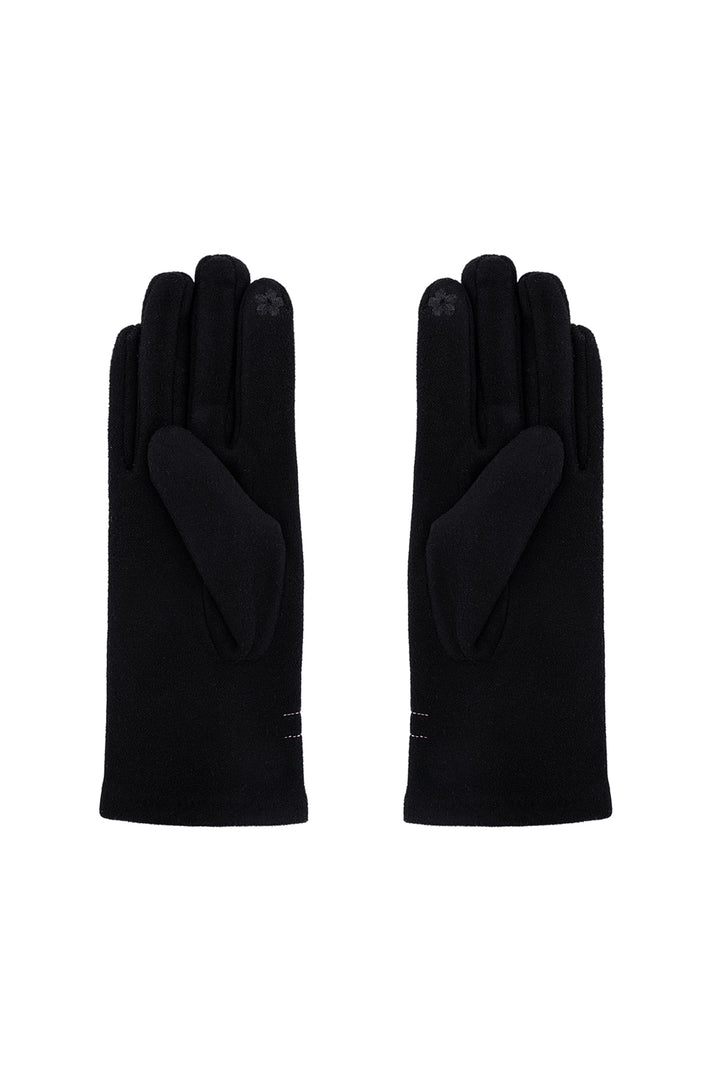 Damen Winter Warm Handschuhe "Zarte Schleife" Einzelne Finger Touchable