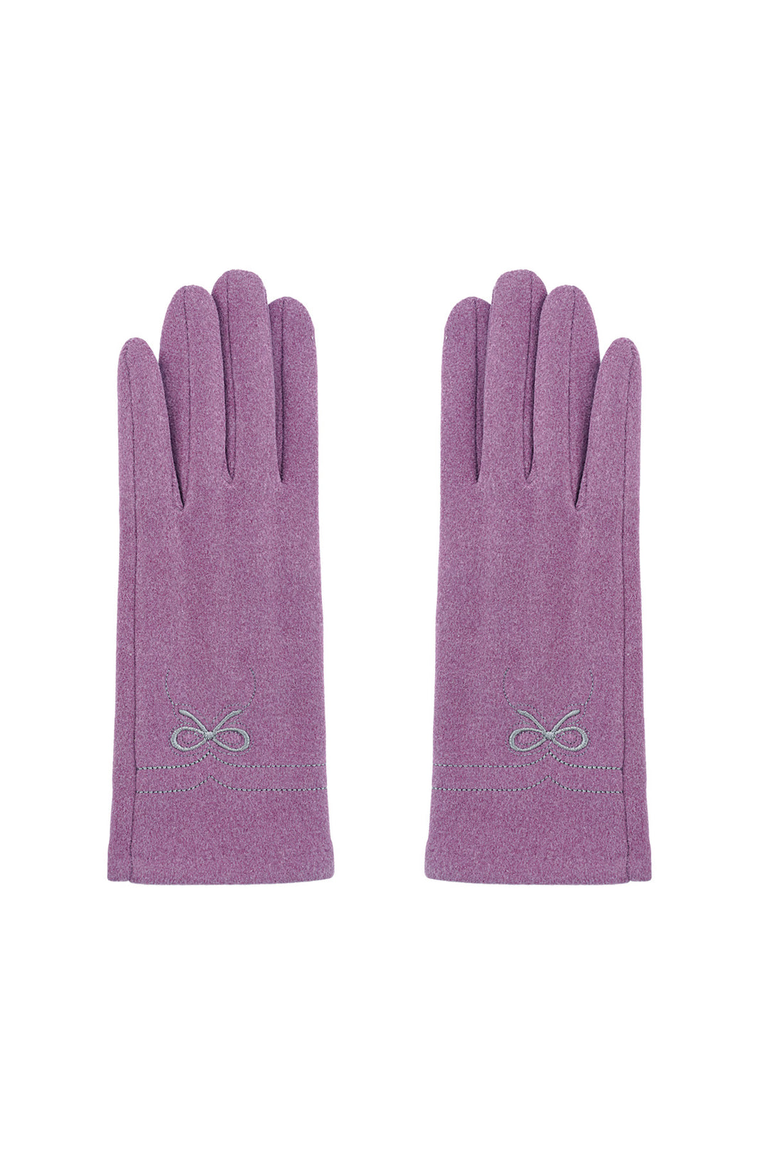 Damen Winter Warm Handschuhe "Zarte Schleife" Einzelne Finger Touchable