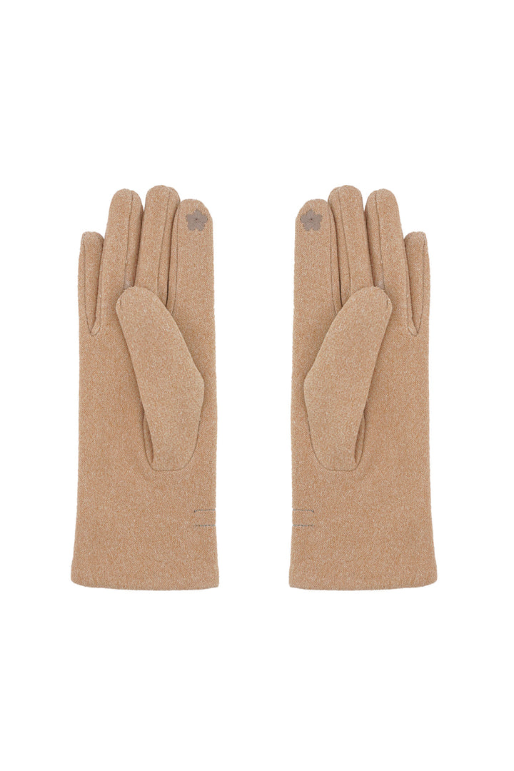Damen Winter Warm Handschuhe "Zarte Schleife" Einzelne Finger Touchable