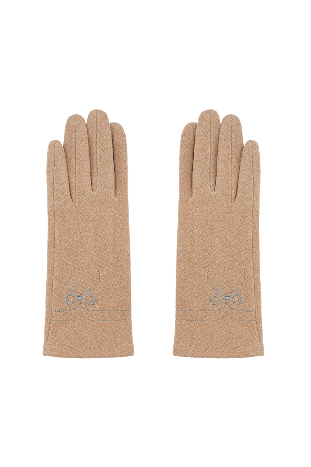 Damen Winter Warm Handschuhe "Zarte Schleife" Einzelne Finger Touchable