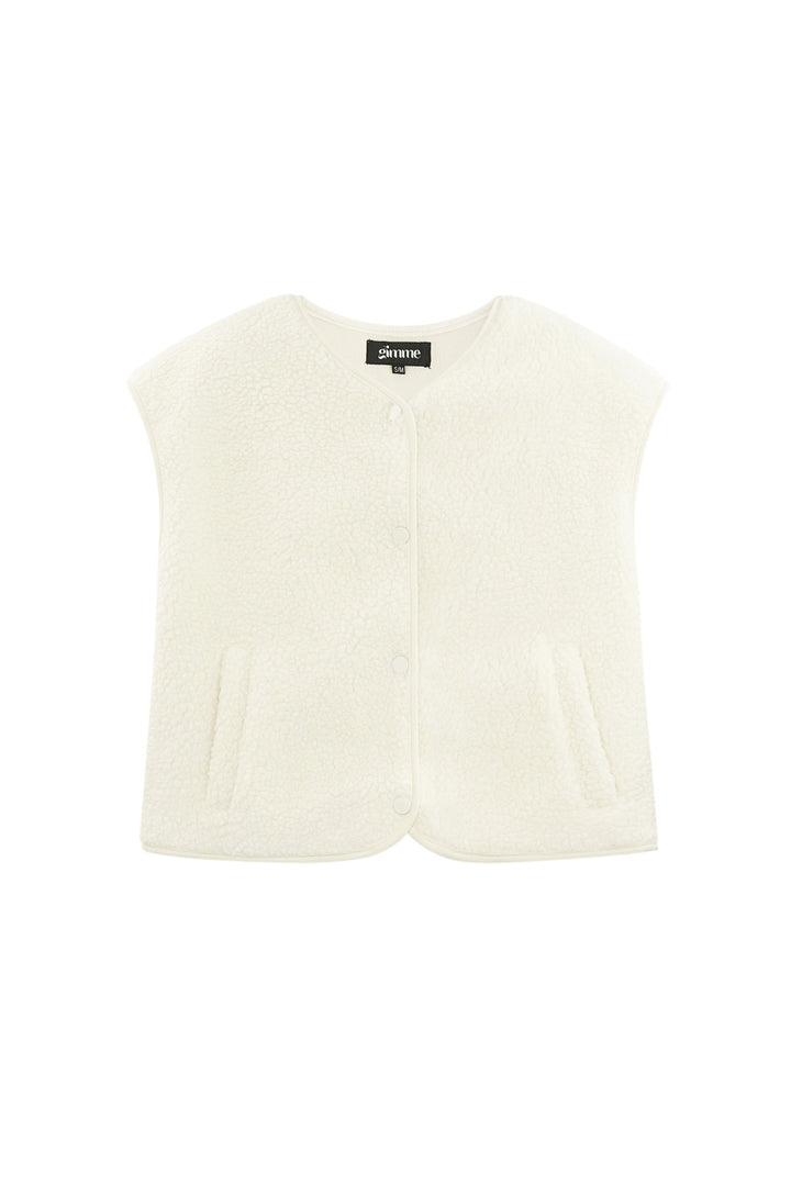 Damen Winter Teddybär Flauschig Pelz Weste Jacke in verschiedenen Farben