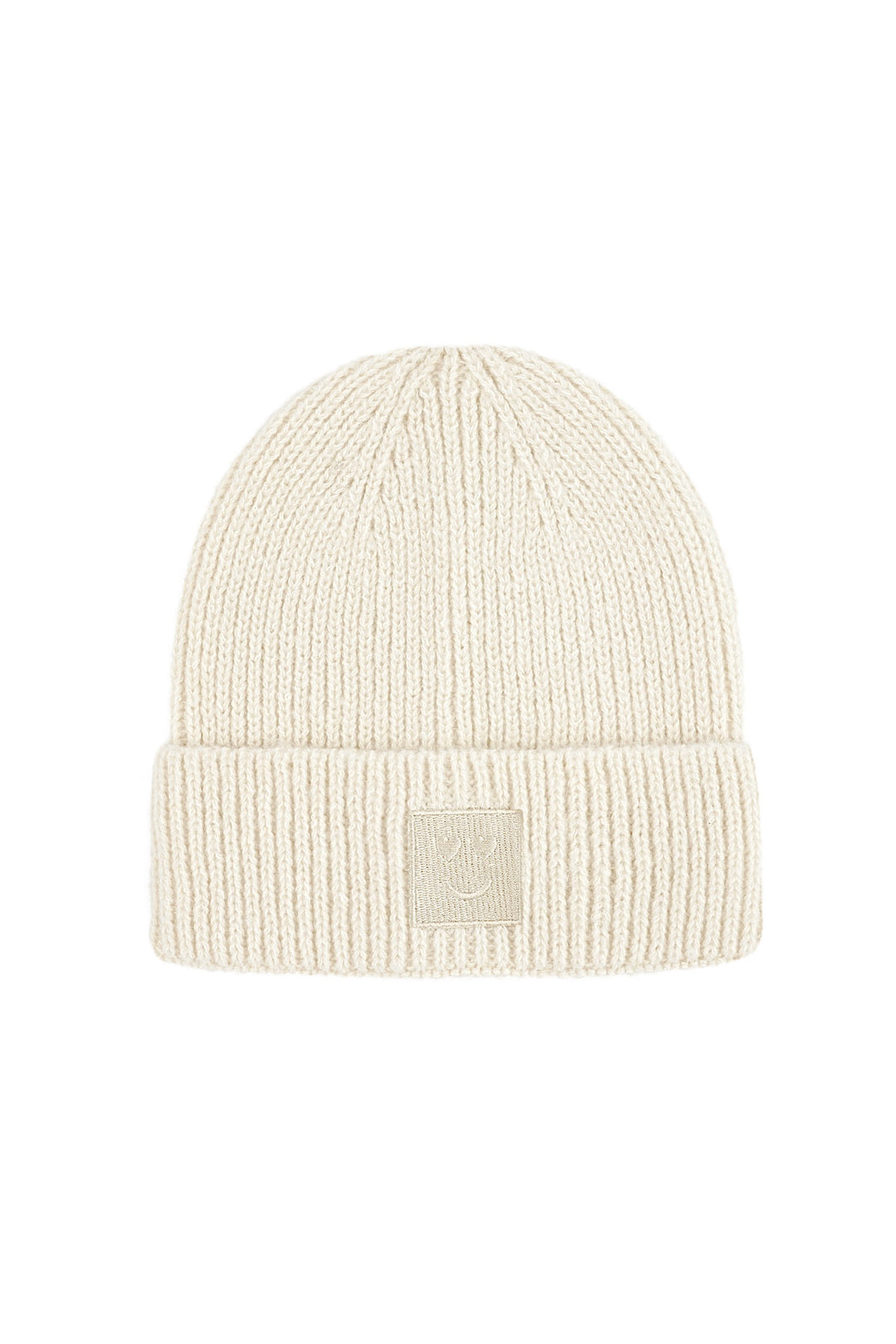 Beanie Mütze "Smiley" warm Strickmütze Wintermütze verschiedene Farben