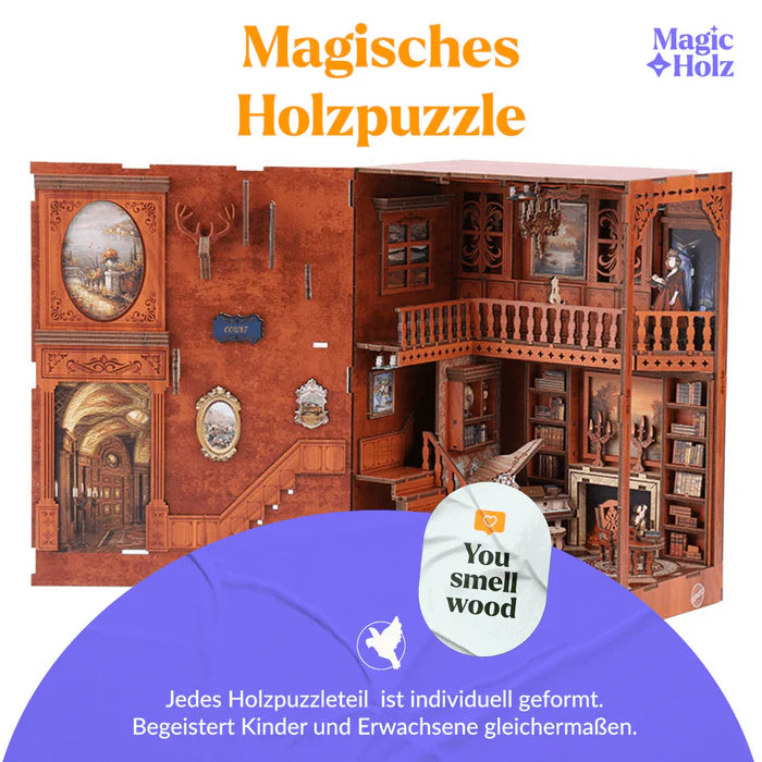 Rolife "BOOKNOOK & Wonderland BOOKSTORE" TGB07 DIY 3D-Holz-Buchecke - myshop-ffm