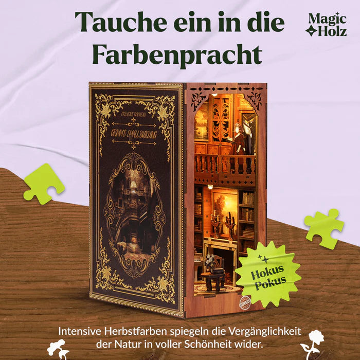 Rolife "BOOKNOOK & Wonderland BOOKSTORE" TGB07 DIY 3D-Holz-Buchecke - myshop-ffm