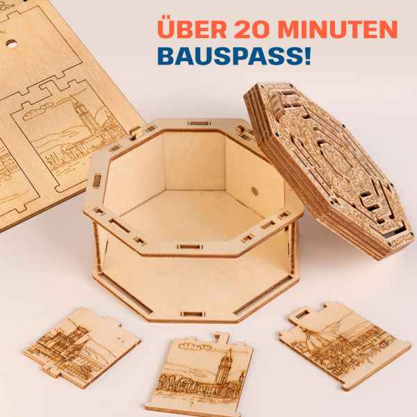 Escape Welt HOLZ SECRETBOX LABYRINTH - Escape Room Spiel - Rätsel - myshop-ffm