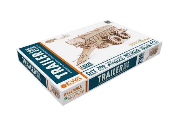 ECO WOOD ART "Trailer" Kirovets für K-7M Traktor Mechanisches 3D Holzmodell - myshop-ffm