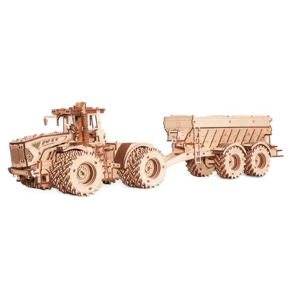 ECO WOOD ART "Trailer" Kirovets für K-7M Traktor Mechanisches 3D Holzmodell - myshop-ffm