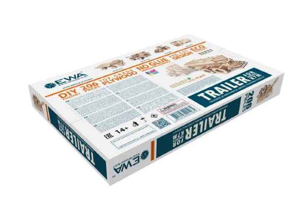 ECO WOOD ART "Trailer" Kirovets für K-7M Traktor Mechanisches 3D Holzmodell - myshop-ffm