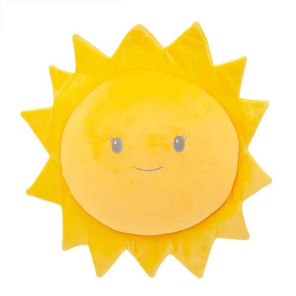 Plüsch Kuschelkissen "Lucky Sun" 50x50x13 cm Baby Kinder Kissen - myshop-ffm