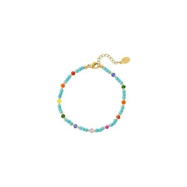 Armband "Blue Lagoon" Perlen Rainbow Kollektion - myshop-ffm