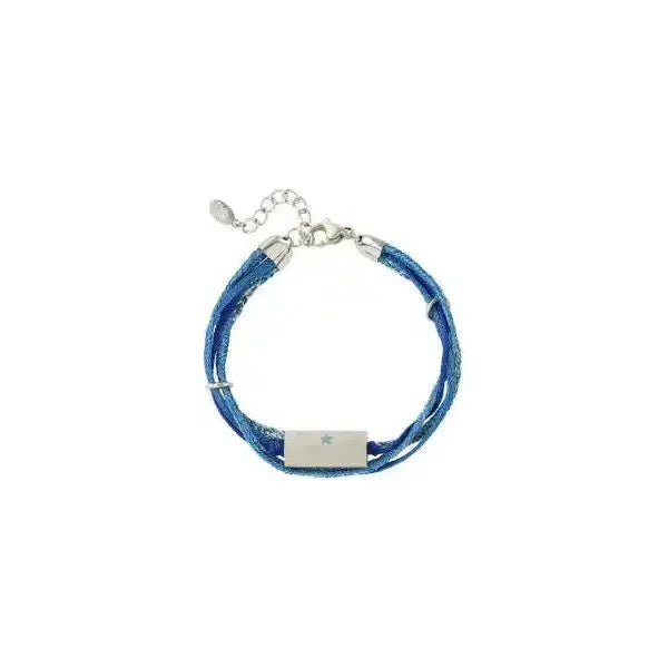 Armband "Liebeszauber" bedruckt in Blau & Silber oder Grün & Silber - myshop-ffm