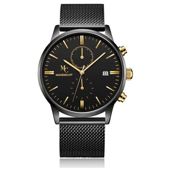 Armbanduhr "Internable Gold" Schwarz & Gold 43 mm - myshop-ffm