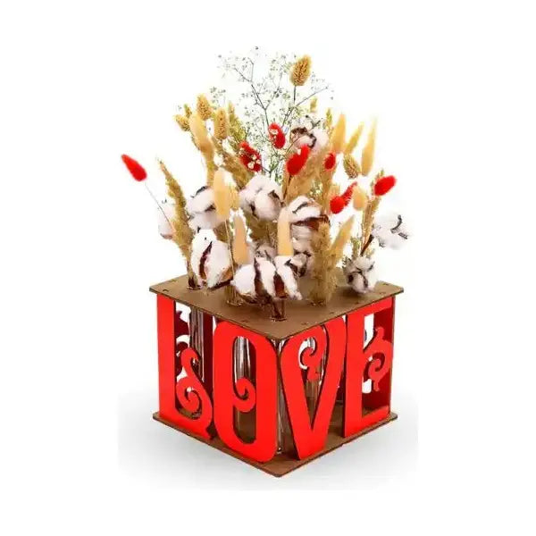 ECO WOOD ART DIY Dekorative Vase mit verschiedenen Motiven Holz-Bausatz - myshop-ffm