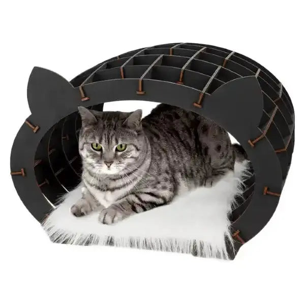 ECO WOOD ART DIY Katzenhaus Bausatz aus Holz in verschiedene Varianten - myshop-ffm