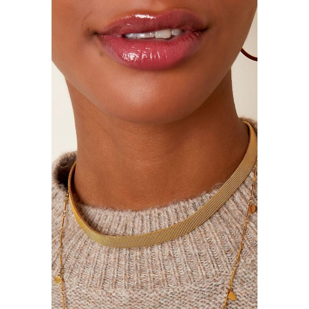 Elegante Halskette in Gold oder Silber - Länge 35-42 cm - myshop-ffm