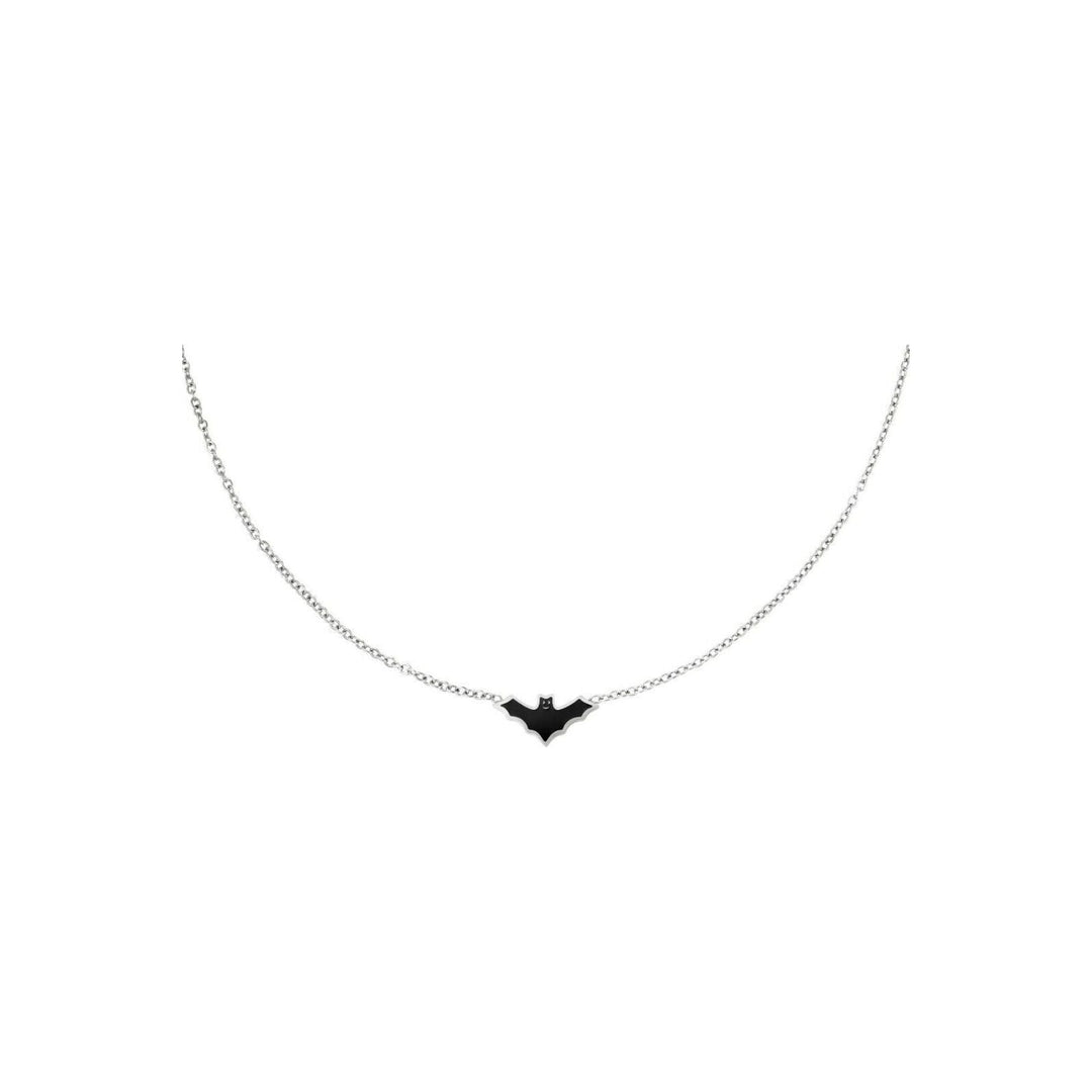 Halskette "Halloween Fledermaus" in Gold oder Silber - Länge 40-45 cm - myshop-ffm