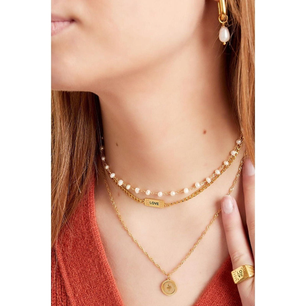 Halskette "Korn-Liebes" in Silber - Länge 37-42 cm - myshop-ffm