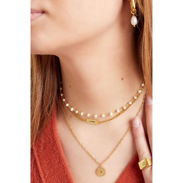 Halskette "Korn-Liebes" in Silber - Länge 37-42 cm - myshop-ffm