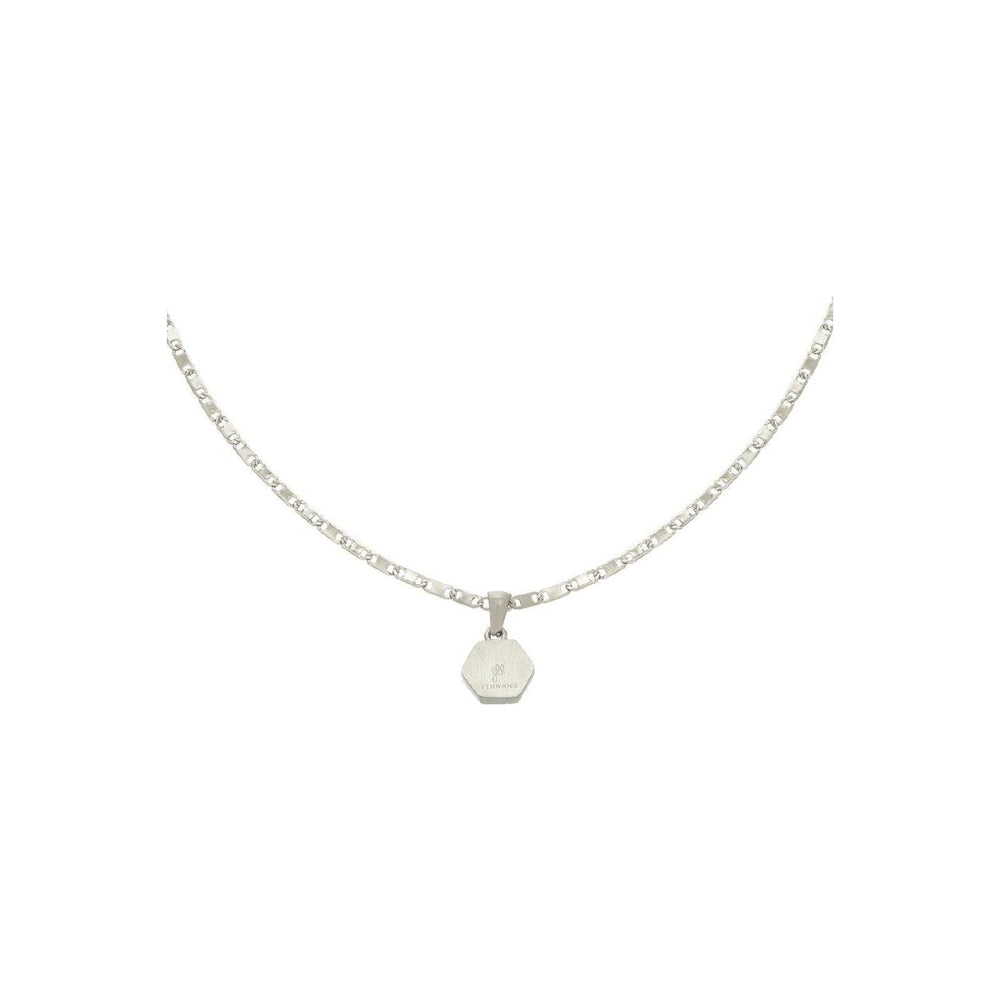 Halskette "Palm Tree Quote" in Silber - Länge 39-43 cm - myshop-ffm