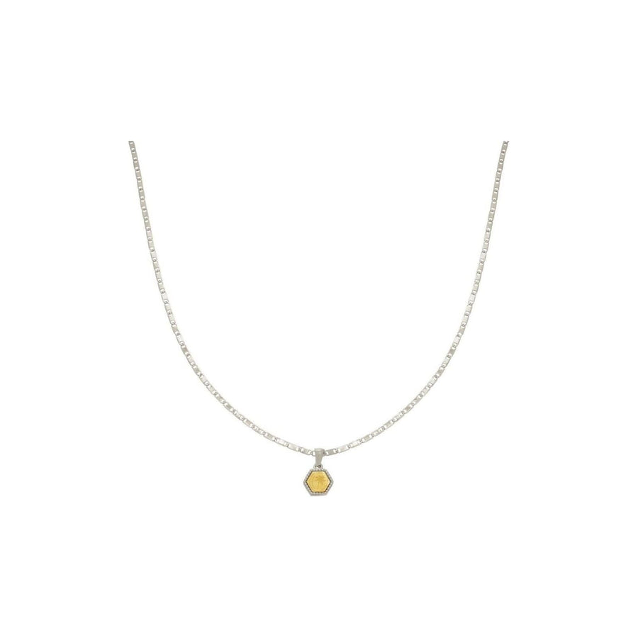 Halskette "Palm Tree Quote" in Silber - Länge 39-43 cm - myshop-ffm