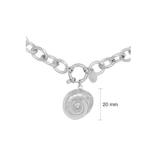 Halskette "Shell" in Silber - Länge 60 cm - myshop-ffm