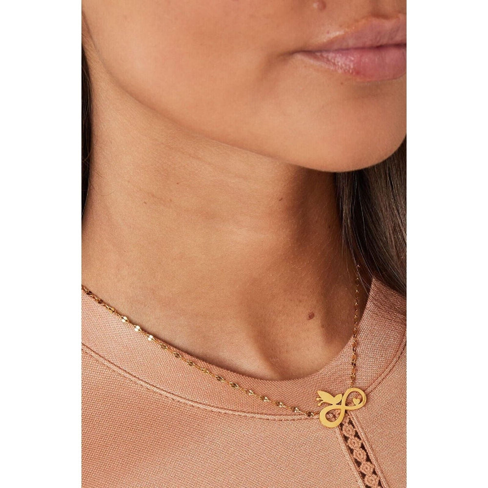 Halskette "Unendlich" in Gold - Länge 38-43 cm - myshop-ffm