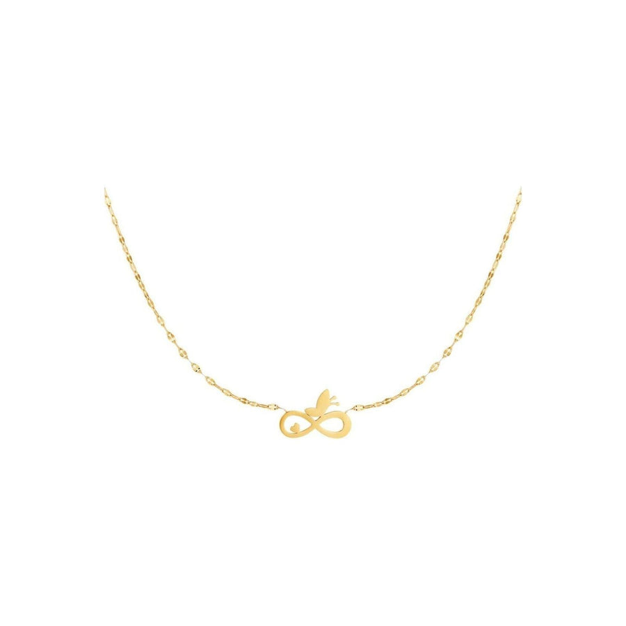Halskette "Unendlich" in Gold - Länge 38-43 cm - myshop-ffm
