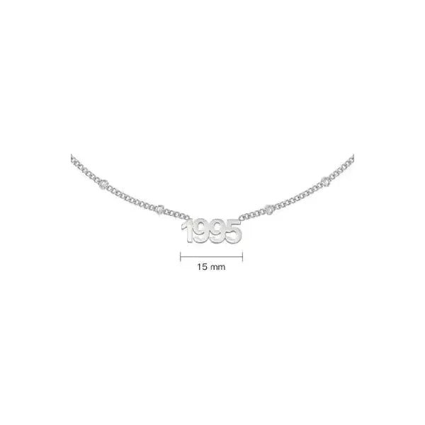 Halskette "Year" in Gold oder Silber - Länge 38 cm - myshop-ffm