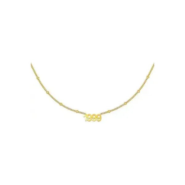 Halskette "Year" in Gold oder Silber - Länge 38 cm - myshop-ffm