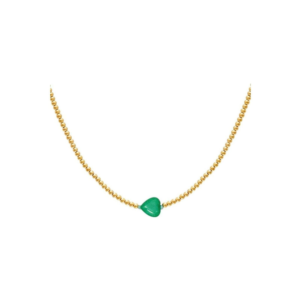 Herzkette "Summergirls-Kollektion" in Gold in verschiedenen Farben - Länge 39-44 cm - myshop-ffm