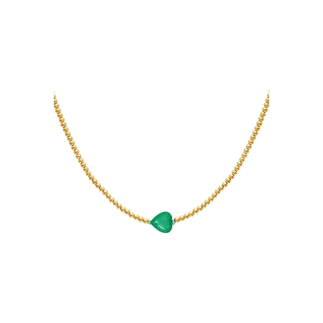 Herzkette "Summergirls-Kollektion" in Gold in verschiedenen Farben - Länge 39-44 cm - myshop-ffm