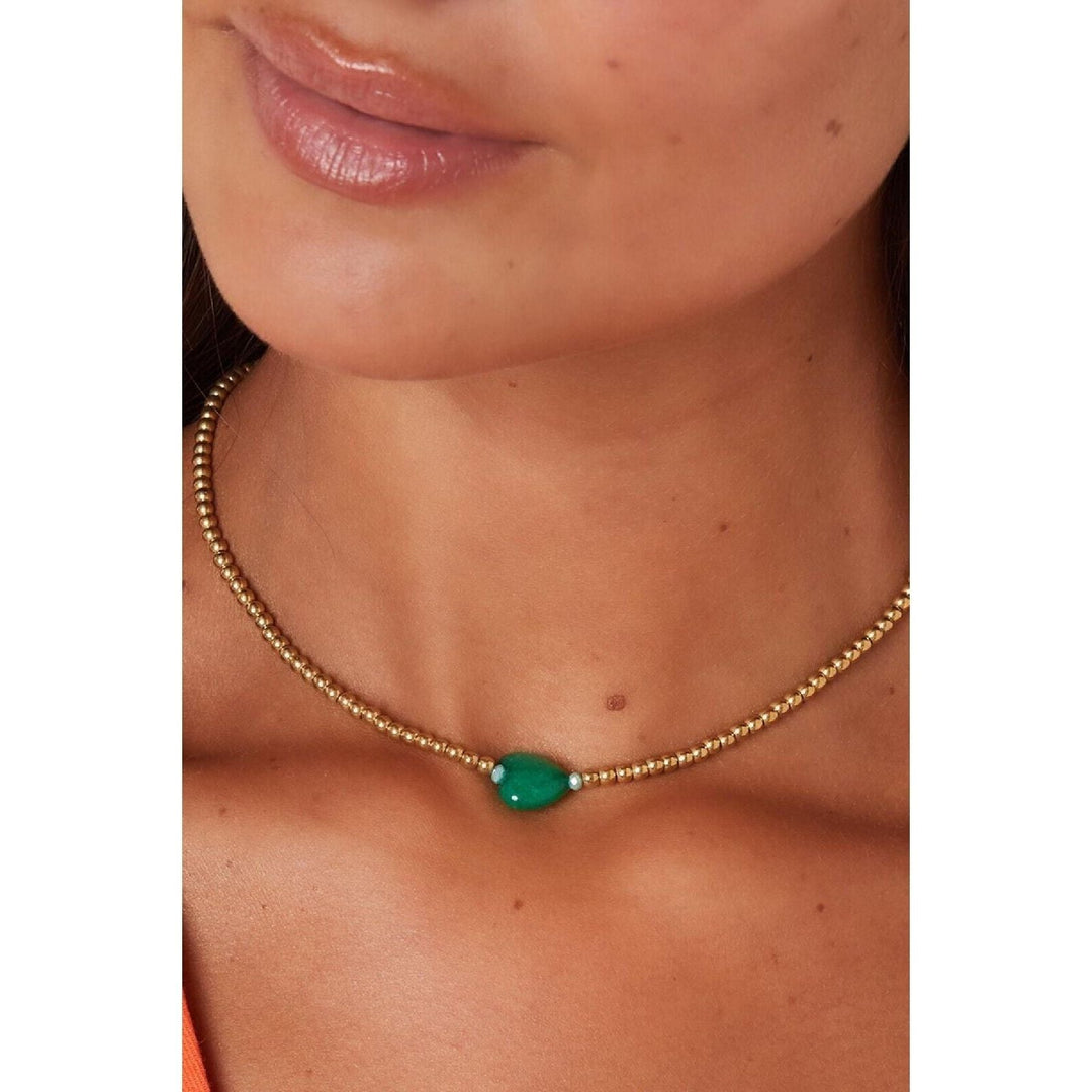 Herzkette "Summergirls-Kollektion" in Gold in verschiedenen Farben - Länge 39-44 cm - myshop-ffm