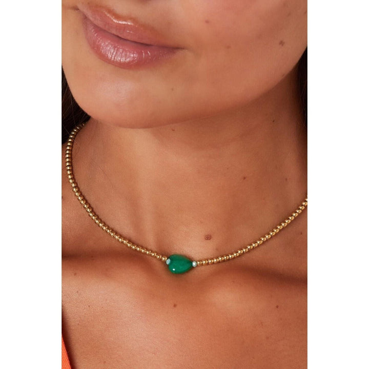 Herzkette "Summergirls-Kollektion" in Gold in verschiedenen Farben - Länge 39-44 cm - myshop-ffm