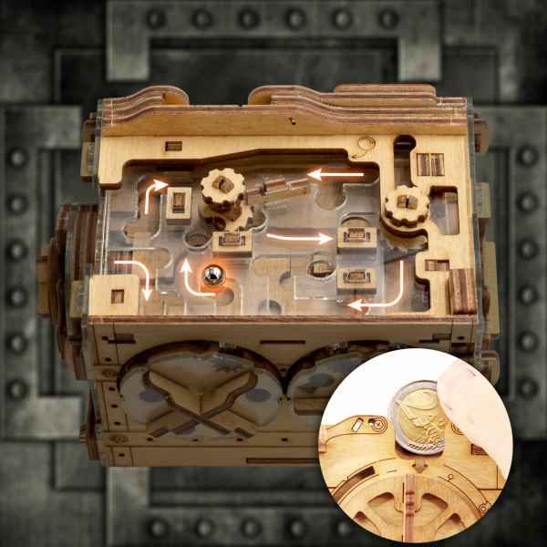 iDventure A-maze-ing Safe mit Murmellabyrinth Rätselbox - myshop-ffm