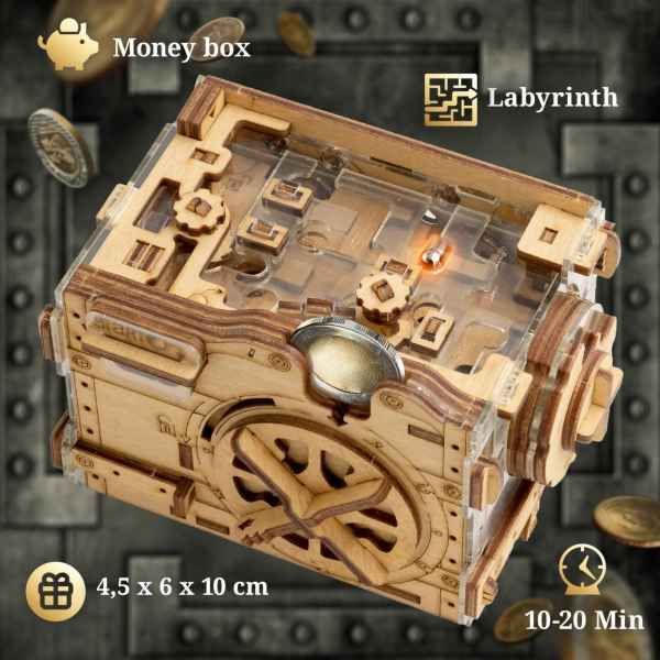 iDventure A-maze-ing Safe mit Murmellabyrinth Rätselbox - myshop-ffm