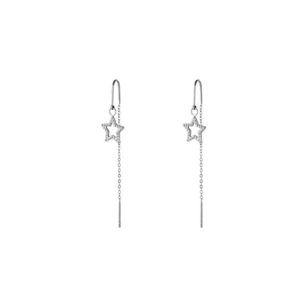 Ohrhänger "Stern" in Silber - myshop-ffm