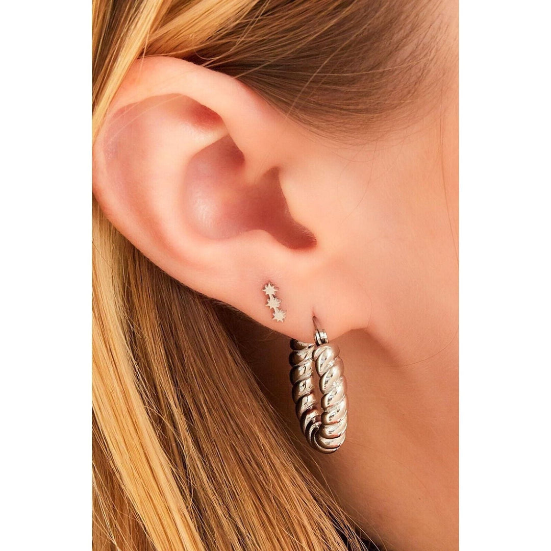Ohrstecker "Drei Sterne" in Silber - myshop-ffm