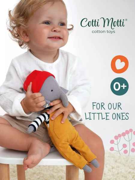 Plüsch und Stofftier "ALI DER ELEFANT" 29 cm ab 0 Jahre - myshop-ffm