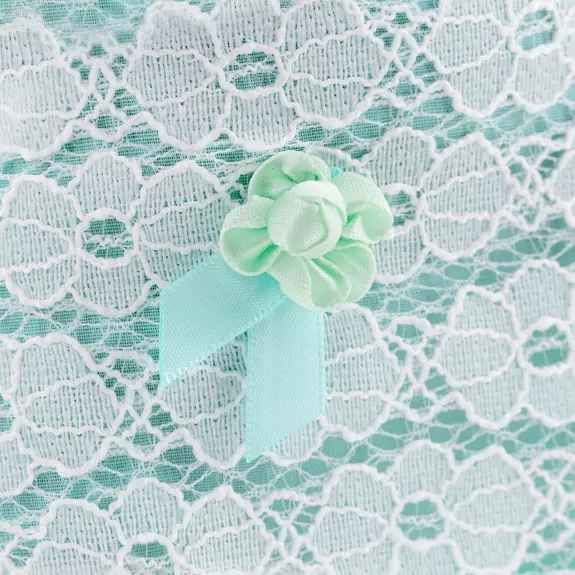 Plüsch und Stofftier "MILCH IM MINTFARBENEN KLEID" Bears Choco & Milk 25 cm - myshop-ffm