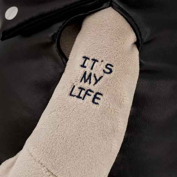 Plüsch und Stofftier "PO DAS NILPFERD - DER BIKER" 35 cm - myshop-ffm