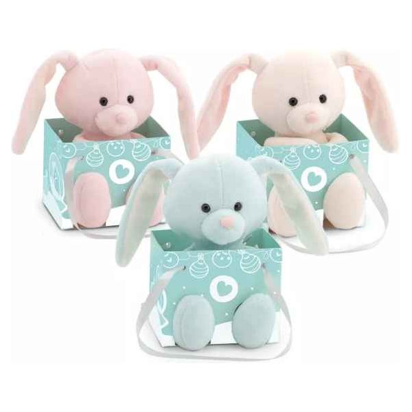 Plüsch und Stofftier "The Bunny" in Geschenktüte in 3 Farben - myshop-ffm