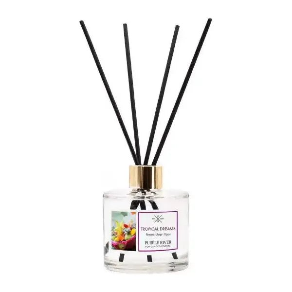 Purple River Reed Diffuser Tropical Dreams - 200 ml - bis zu 12 Wochen - myshop-ffm