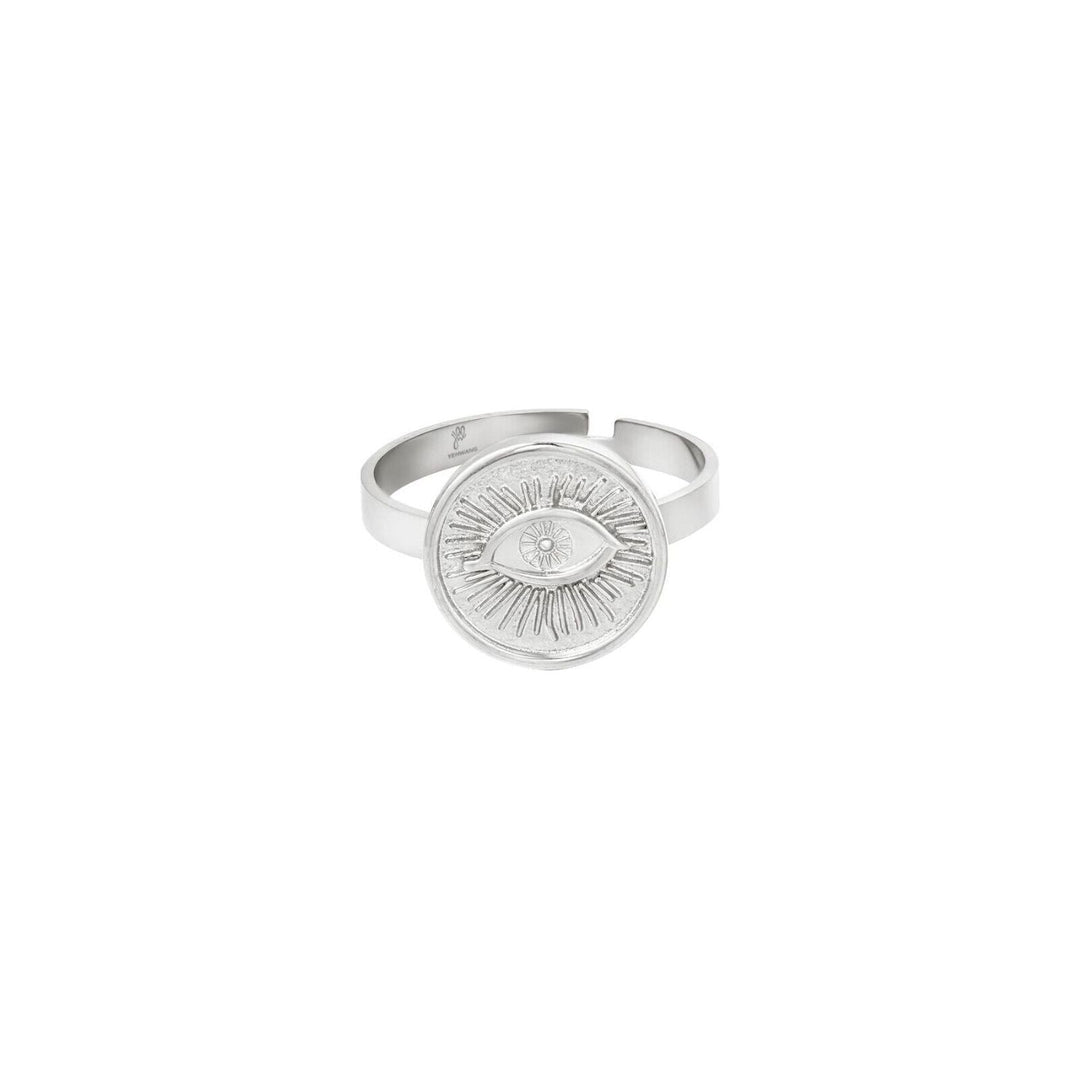 Ring "Magic Eye" in Silber verstellbar - myshop-ffm
