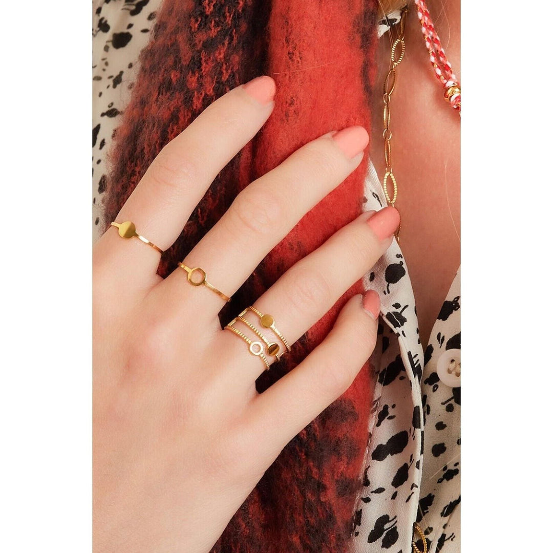 Ring "Offener Kreis" in Silber verstellbar - myshop-ffm